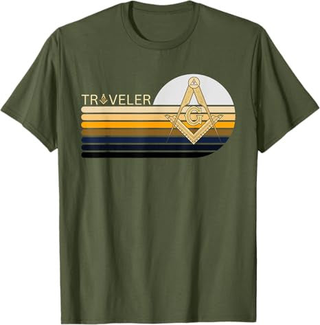 Compass Traveling T-Shirt - FUKAMASONIC