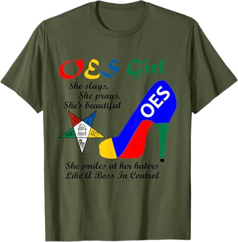 OES Girl Platform Order of Eastern Star Parents' Christmas T-Shirt - FUKAMASONIC