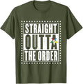 OES Straight The Order Eastern Star Thanksgiving Christmas T-Shirt - FUKAMASONIC