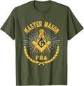Greats Masonic Prince Hall PHA Master Mason Father's Day T-Shirt - FUKAMASONIC