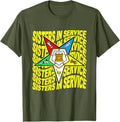 Order of the Eastern Star Shirt OES Shirt Sisters In Service T-Shirt - FUKAMASONIC