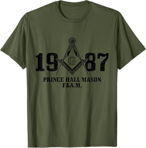 Mason Freemason Masonic Prince Hall Square & Compass T-Shirt - FUKAMASONIC