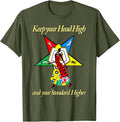 OES Keep your Head High Standard Higher Order Eastern Star T-Shirt - FUKAMASONIC