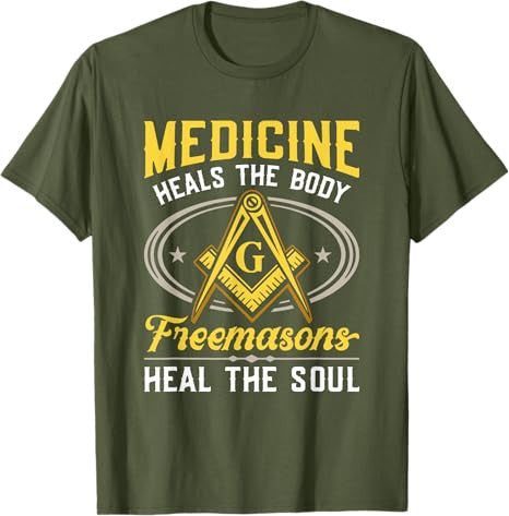 Heal The Soul Masonry Masonic Freemasons Freemasonry T-Shirt - FUKAMASONIC