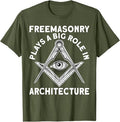 Freemasonry Architecture Square And Compasses T-Shirt - FUKAMASONIC