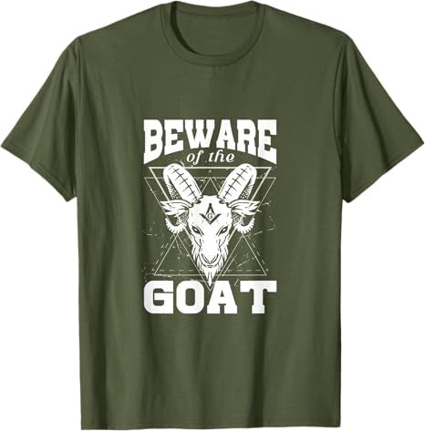 Beware of The Goat Illuminati Believer Freemason Freemasonry T-Shirt - FUKAMASONIC