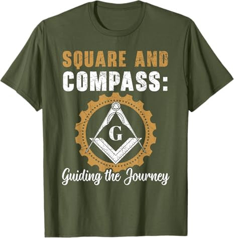 Fraternal Freemasonry Square Compass Freemason T-Shirt - FUKAMASONIC