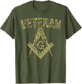 Mason Masonic Camo Freemason Veteran T-Shirt - FUKAMASONIC