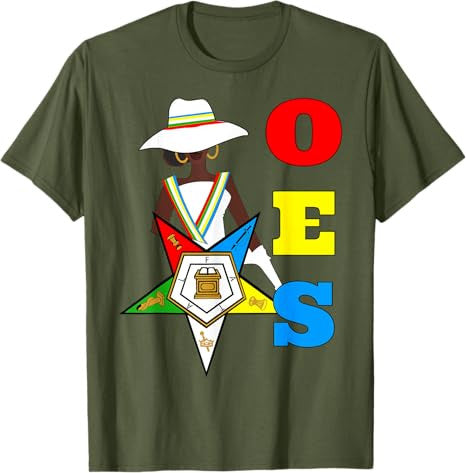 OES Sister Hats & Ribbon the Eastern Star Equality Day T-Shirt - FUKAMASONIC