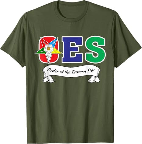 OES Symbol Ribbon Order of the Eastern Star Parents' Day T-Shirt - FUKAMASONIC