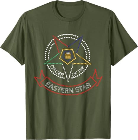 OES Star Symbol Order the Eastern Star Parents Christmas T-Shirt - FUKAMASONIC