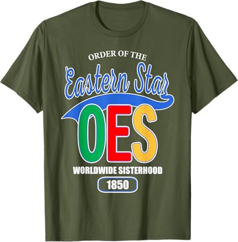 OES Worldwide Sisterhood 1850 Order of the Eastern Star T-Shirt - FUKAMASONIC