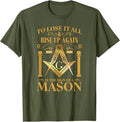 Masonic Square Compass Freemason T-Shirt - FUKAMASONIC