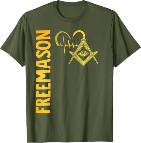 Masonic Freemasonry Fraternal Square Compass Freemasonry T-Shirt - FUKAMASONIC