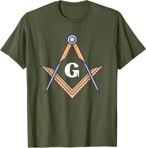 Masonic Square and Compass Freemason T-Shirt - FUKAMASONIC