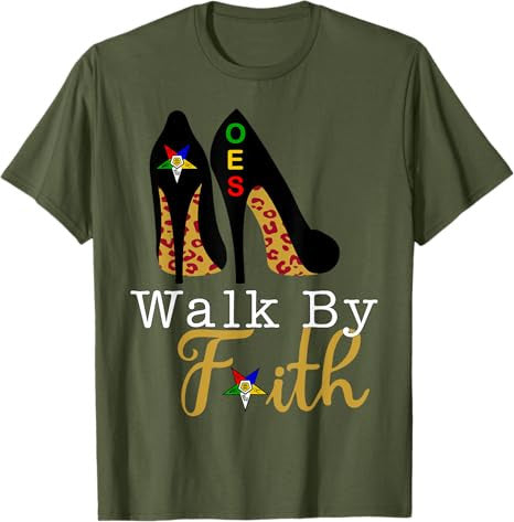 OES High Heels Platform Leopard Sisters Star Walk By Faith T-Shirt - FUKAMASONIC