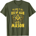 Sign Of A Mason Masonry Masonic Freemason Freemasonry T-Shirt - FUKAMASONIC