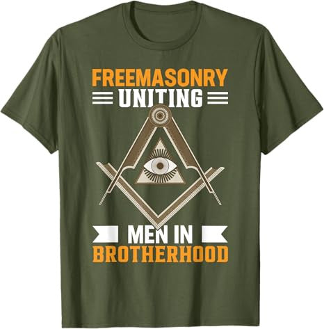 Freemasonry Uniting Men In Brotherhood I Freemason T-Shirt - FUKAMASONIC