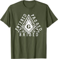 Masonic Square And Compasses Design T-Shirt - FUKAMASONIC