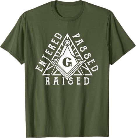 Masonic Square And Compasses Design T-Shirt - FUKAMASONIC