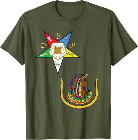 OES Daughters of Isis Split T Shirt PHA Eastern Star Tee DOI T-Shirt - FUKAMASONIC