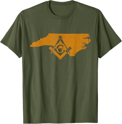 North Carolina Masons Grand Lodge Freemason Fathers Day T-Shirt - FUKAMASONIC