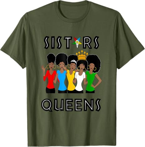 OES FATAL Sistars Queens Ladies Eastern Star Mother's Day T-Shirt - FUKAMASONIC