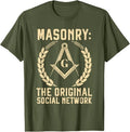 Freemason Masonic Fraternal Square and Compass T-Shirt - FUKAMASONIC