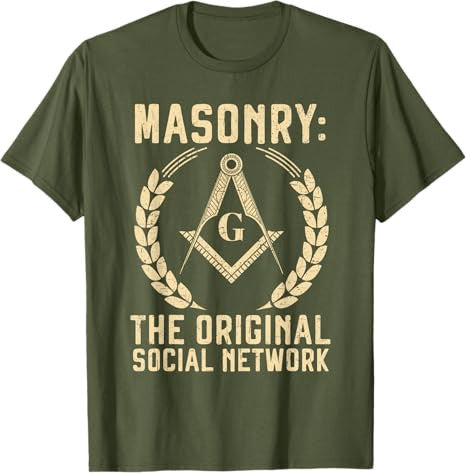 Freemason Masonic Fraternal Square and Compass T-Shirt - FUKAMASONIC