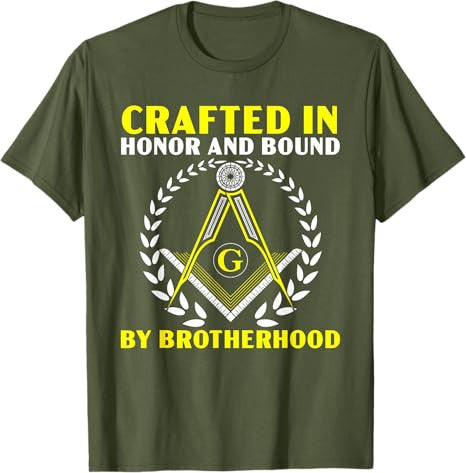 Freemason Masonic Fraternal Square & Compass Symbol T-Shirt - FUKAMASONIC