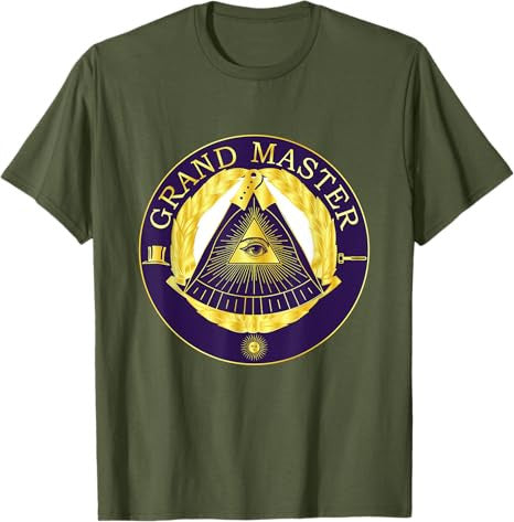 Masonic Grandmaster Master Mason Lodge Gavel Grand Freemason T-Shirt - FUKAMASONIC