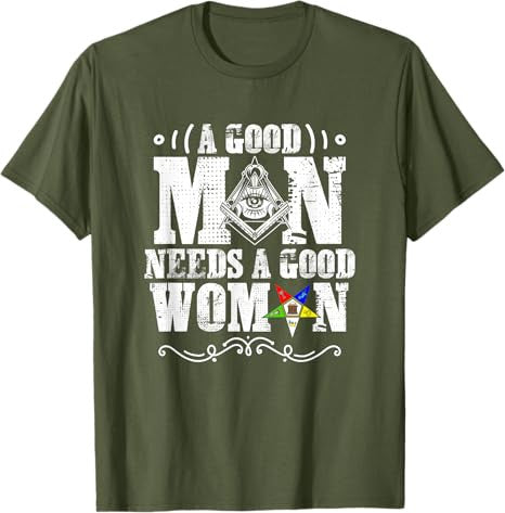 Freemasons OES Woman Masonry Freemasonry Masonic Freemason T-Shirt - FUKAMASONIC