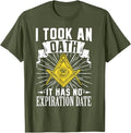 Masonic Freemasonry Fraternal Square Compass I Took An T-Shirt - FUKAMASONIC