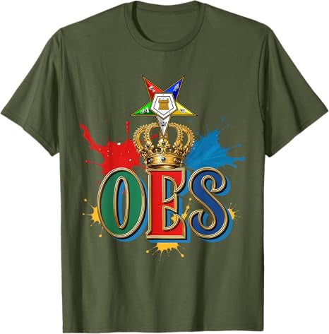 OES Queen Sisters Beautiful Crown Order of the Eastern Star T-Shirt - FUKAMASONIC