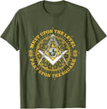 Freemason Meet Upon the Level Part Upon The Square Masonic T-Shirt - FUKAMASONIC