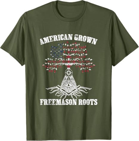 Freemason Roots Masonry Freemasonry Masonic Freemasons T-Shirt - FUKAMASONIC