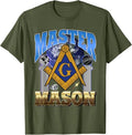 Masonic Pillars Master Mason Lodge Freemason Ring Trowel Bro T-Shirt - FUKAMASONIC