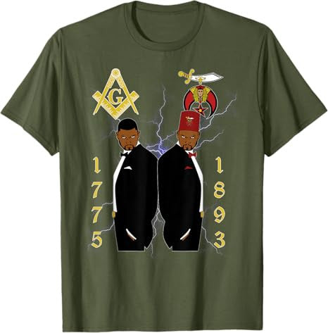 Shriners 1893 Masons 1775 Shrine PHA Mason Brothers Masonic T-Shirt - FUKAMASONIC