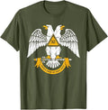 32nd Degree Masonic Scottish Rite Wings Down Father's Day T-Shirt - FUKAMASONIC