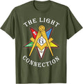 OES Mason The Light Connection Star Square Parents Christmas T-Shirt - FUKAMASONIC