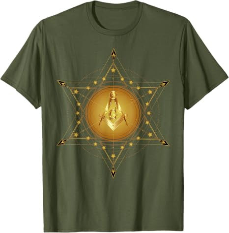 Masonic Square & Compass Freemason Christmas Birthday T-Shirt - FUKAMASONIC