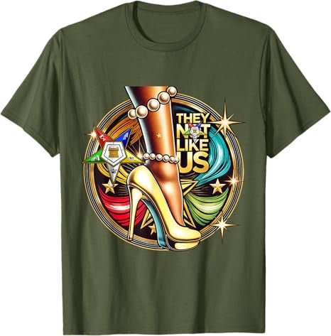 They Ain't Us OES Pearl High Heels Platform Yellow Sisters T-Shirt - FUKAMASONIC
