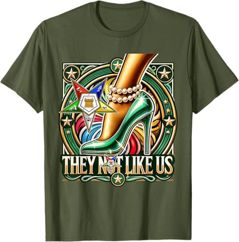 They Ain't Us OES Pearl High Heels Platform Green Sisters T-Shirt - FUKAMASONIC