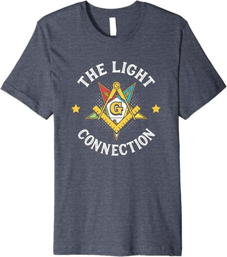 Light Connection OES Masonry Masonic Freemason Freemasonry Premium T-Shirt - FUKAMASONIC