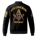 Customize Lodge Name and Number Freemasonry 357 PHA Masonic Symbol Unisex Bomber Jacket S-5XL - FUKAMASONIC