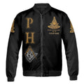 Customize Lodge Name, Name and Number Past Master PHA Bomber Jacket S-5XL - FUKAMASONIC