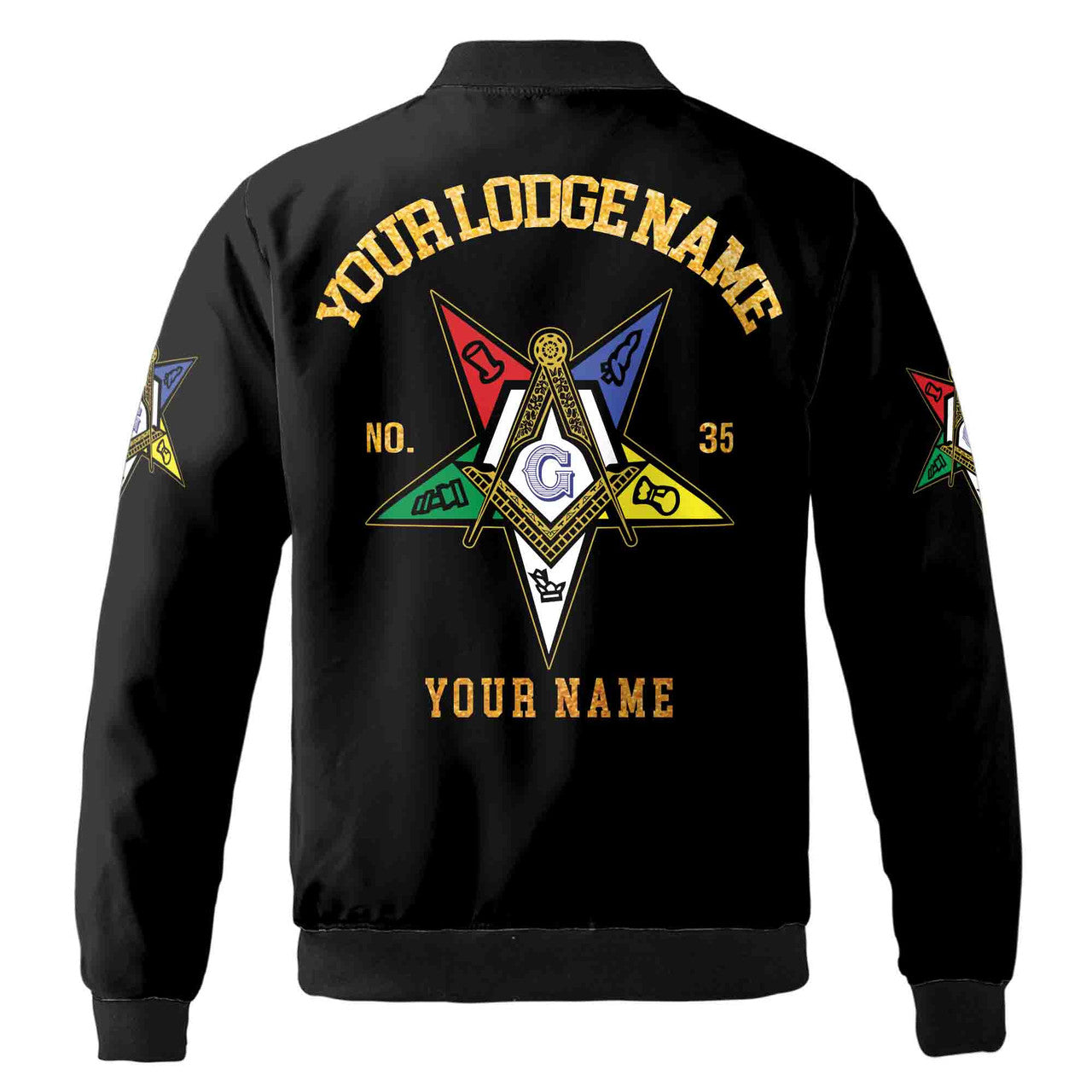 Order Of The Eastern Star OES Masonic Unisex Bomber Jacket S-5XL - FUKAMASONIC