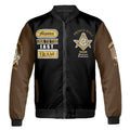 Freemasonry Prince Hall, Masonic Medieval Custom Name, Lodge Name Unisex Bomber Jacket S-5XL - FUKAMASONIC