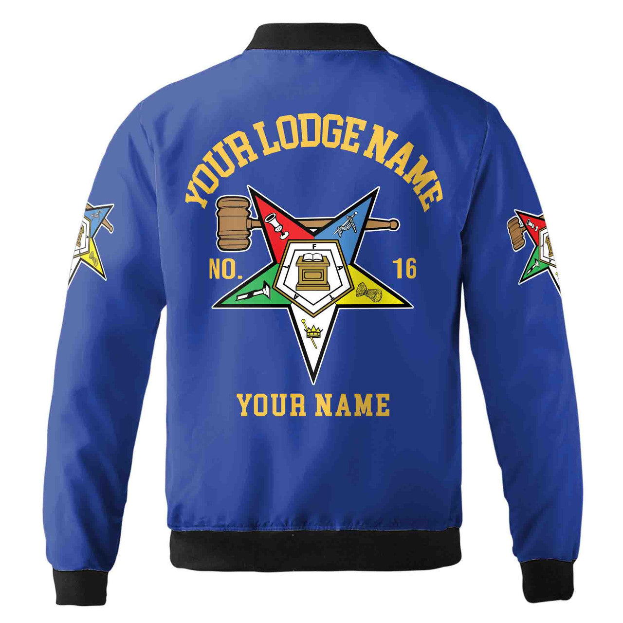 Custom Name Order of the Eastern Star Past Matron OES Unisex Bomber Jacket S-5XL - FUKAMASONIC