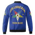 Customize Name Order of the Eastern Star OES Pentagon Down AF&AM Unisex Bomber Jacket S-5XL - FUKAMASONIC